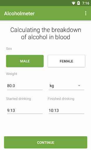 Alcohol Check - BAC Calculator 1