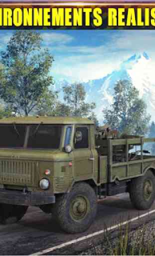 Armée Camion Conduite Simulateur 3D: Offroad Jeux 2