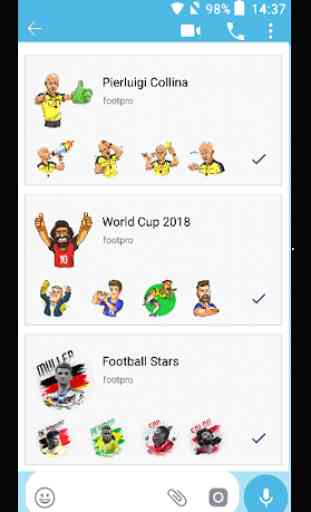 Autocollants Joueurs De Football Pour Whatsapp 1