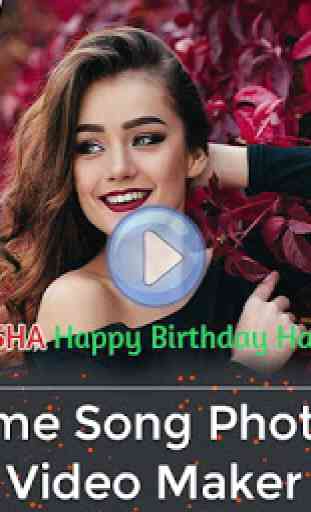Birthday Name Song Photo Slideshow & Video Maker 1