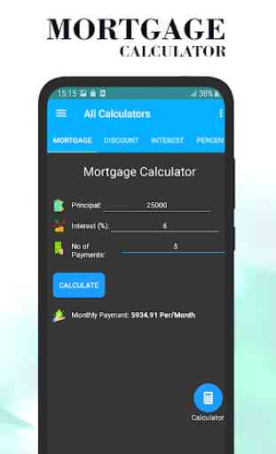 calculateur hypothécaire: calculateur de prêt 1