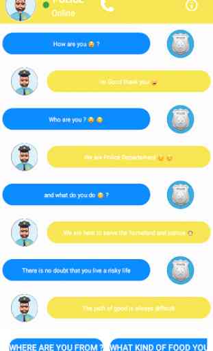 Chat with Police - Fake Police Call Prank App 2