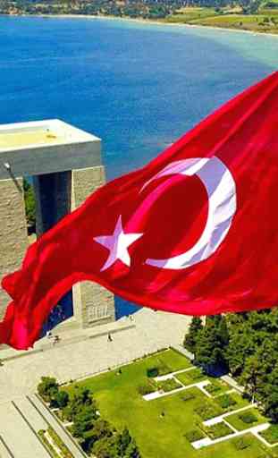 Fonds d'écran drapeau turc 1