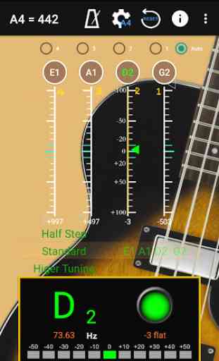Guitare Basse Tuner - Bass Guitar Tuner 1