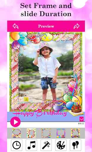 Happy Birthday Video With Slide Show Maker 3
