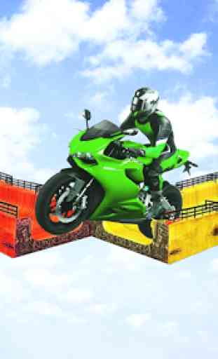 Jeu de cascades moto: Sky Runner Bike Stunts 4