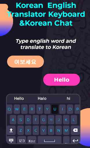 Korean English Translator Keyboard & Korean Chat 2