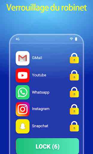 Lock apps avec sécurité empreintes digitales 2