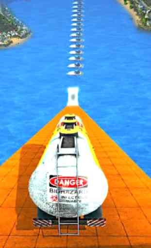 Mega Disaster Stunt Car Sauter sur les bateaux 4