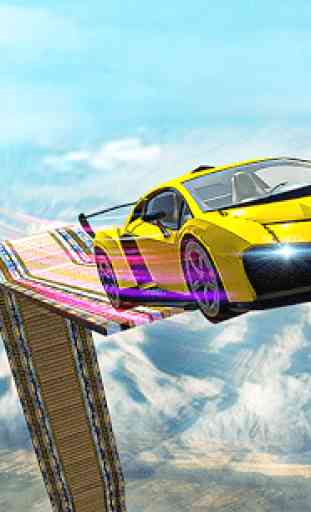 Mega Ramp Impossible Car Jump Over The Airplane 3