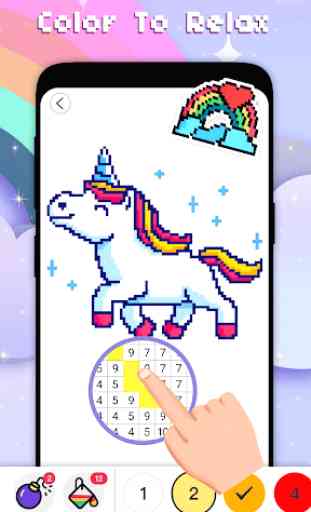 Pixel paint by Number, Coloring Book 2