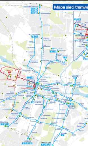 Poznan Tram Map 2