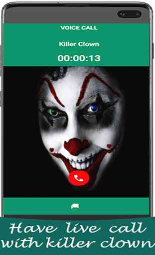Scary killer clown video call/chat prank 4