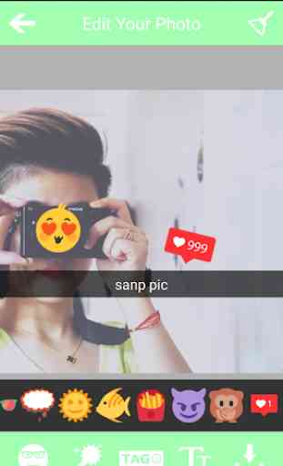 Snap pic with emoji 2