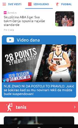 Sport Danas - Vesti Srbija 2