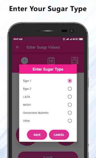 Sugar Tester App Info 2