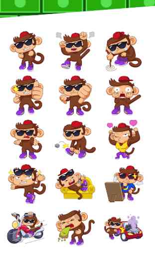 Swaggy Monkey Sticker for Messenger 2