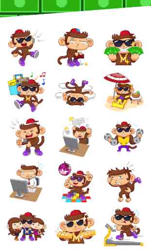 Swaggy Monkey Sticker for Messenger 3