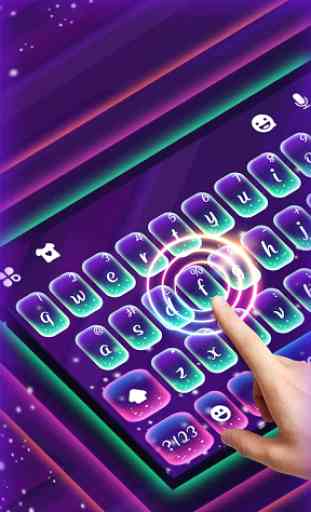 Thème de clavier Purple Glow 1