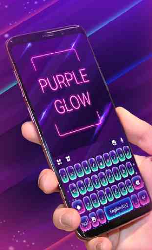 Thème de clavier Purple Glow 2