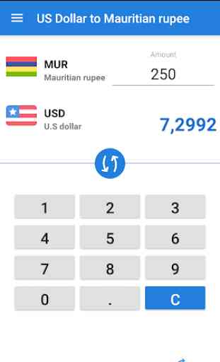 US Dollar Mauritian rupee / USD to MUR Converter 1