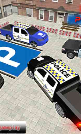 US Police Voiture Parking: Gratuit Parking Jeux 1