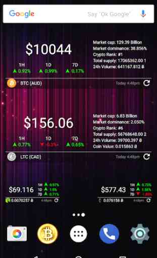 Bitcoin & Crypto Price Widgets Pro 4