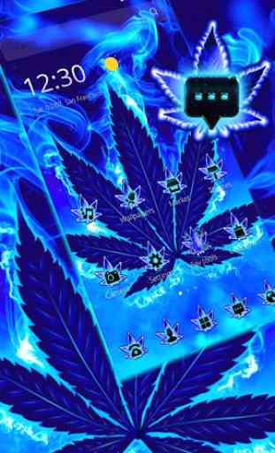 Blue Flame Weed Theme 2