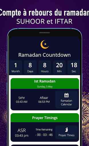 Calendrier du Ramadan 2019 1