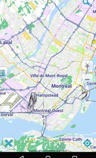 Carte de Montréal hors-ligne 1