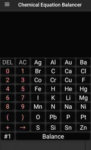 Chemistry Calculator - Chemical Equation Balancer 1
