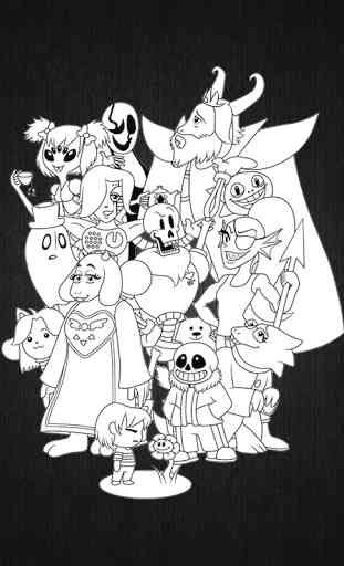 Coloring book for Undertale 3
