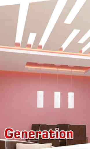 Conception de plafond de gypse moderne 1