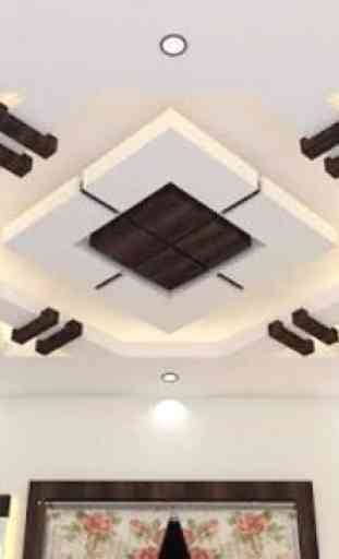 Conception de plafond de gypse moderne 2
