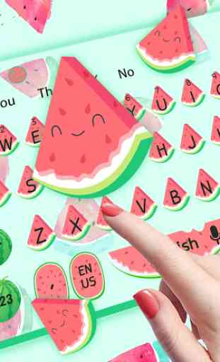 Cute Watermelon keyboard 2