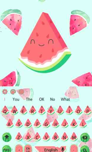 Cute Watermelon keyboard 4