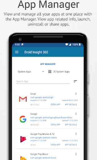 Droid Insight 360: File Manager, App Manager 3