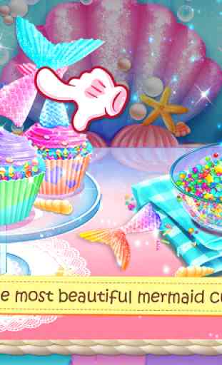 Mermaid Unicorn Cupcake Bakery Shop Cooking Game 3