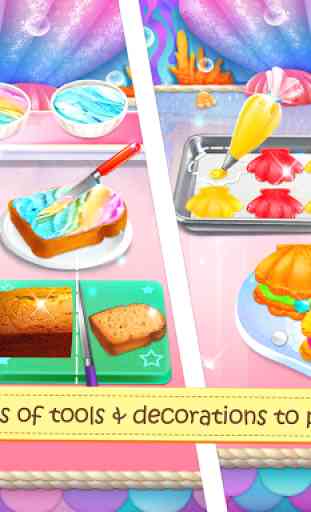 Mermaid Unicorn Cupcake Bakery Shop Cooking Game 4
