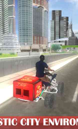 Modern City Quad Bike Delivery 4