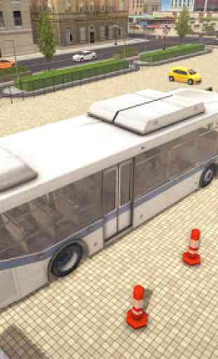 Moderne Autobus Conduite Classique Parking 1
