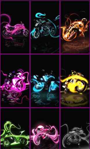 Neon Moto Fond D'écran Animé 2