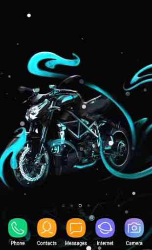 Neon Moto Fond D'écran Animé 3