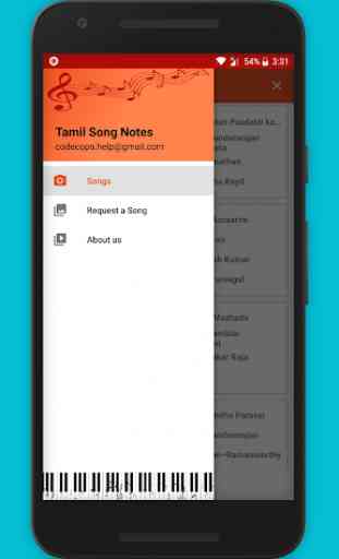 Piano notes for tamil songs 1