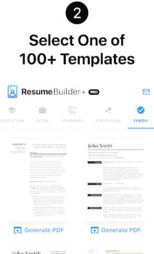 Resume Builder App Free - PDF Templates & CV Maker 2