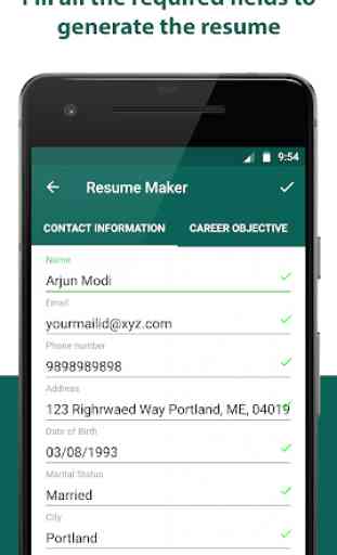 Resume Builder - Resume Creator Free CV Maker 2