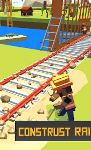 River Railway Bridge Construction Train Games 2017 1