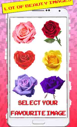 Roses Coloring By Number Pixel Art 3