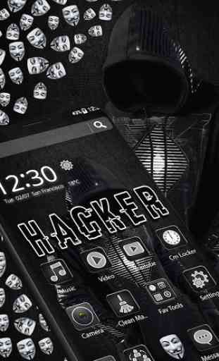 Secret Black Hacker Gravity Theme 2