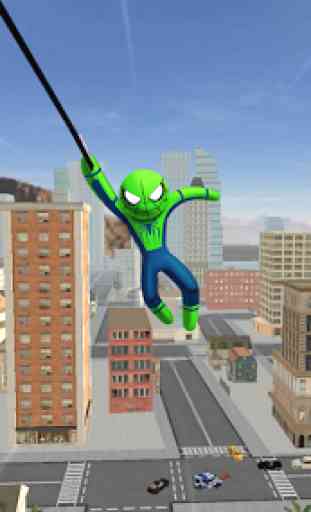 Spider Stickman Rope Hero  2 - Gangster Crime City 2